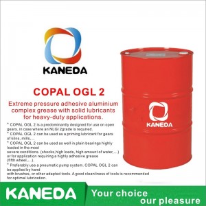 KANEDA COPAL OGL 2 Grăsime complexă din aluminiu adezivă la presiune extremă cu lubrifianți solizi pentru aplicații grele.